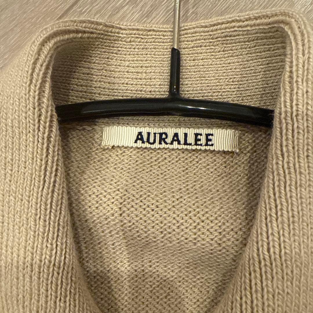 AURAALEE ニットベージュジャケット サイズ1