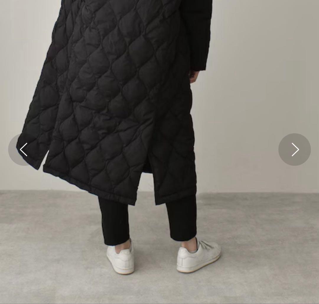 【美品】Lavish Gate キルティング ロングダウンコート　ブラック