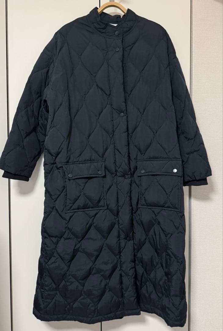 【美品】Lavish Gate キルティング ロングダウンコート　ブラック