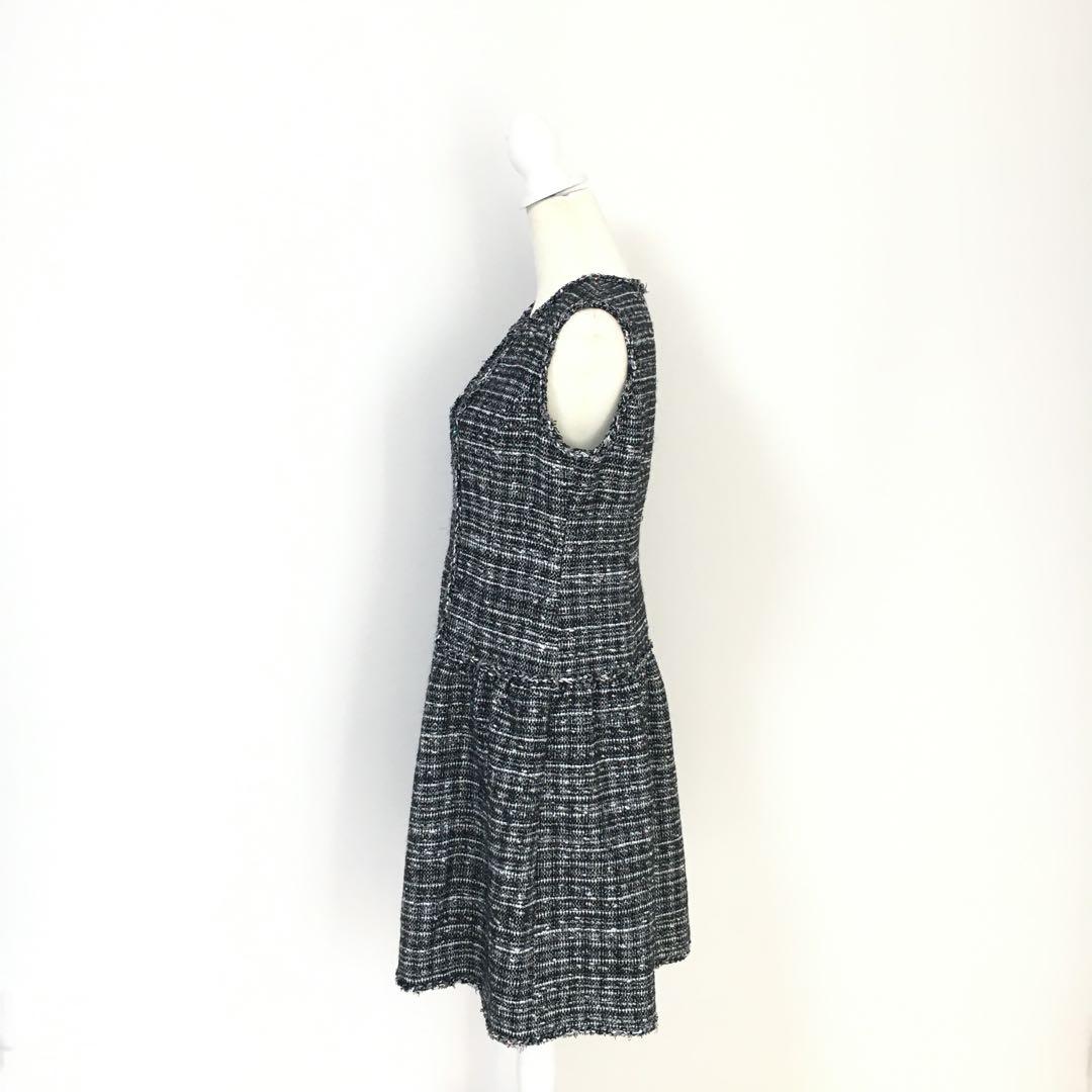 美品　Rene ルネ　マリアケント　ツイード　フロントジップ　ワンピース
