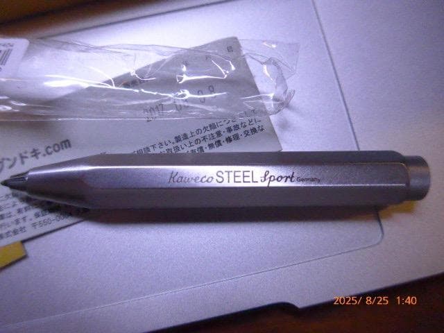未使用のKaweco STEEL Sport 頑丈な金属のボールペン 付属取説等