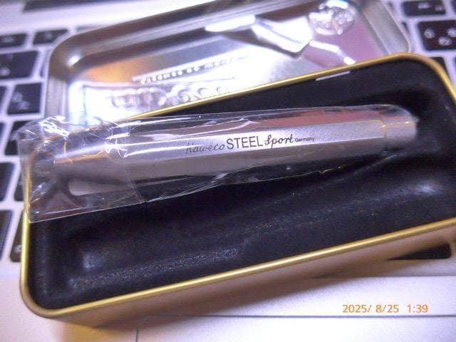 未使用のKaweco STEEL Sport 頑丈な金属のボールペン 付属取説等