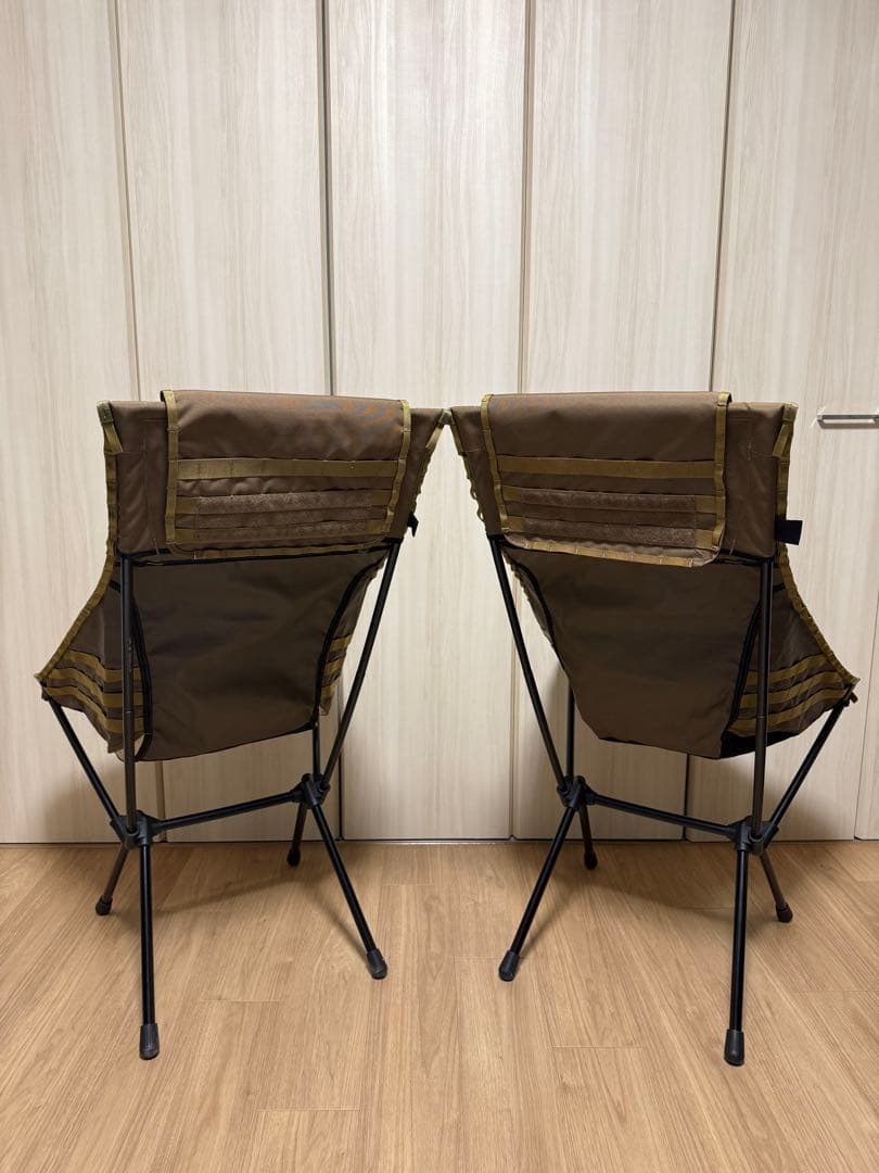 ヘリノックス サンセットチェア ブラック&替えシートコヨーテ　2脚セット