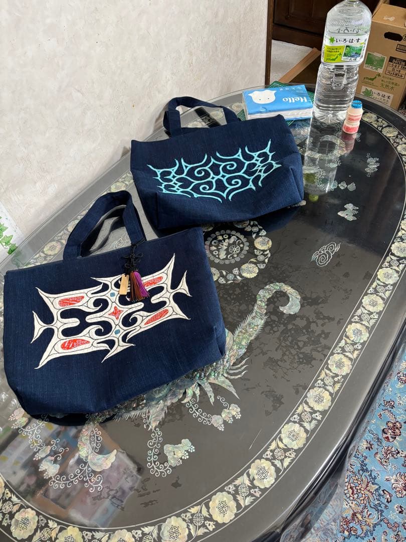 アイヌ紋様バック