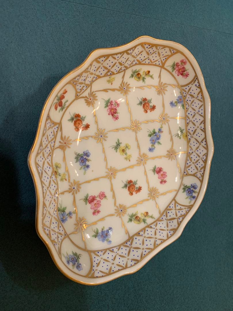 パリスロイヤル Paris  デミタスカップ＆ソーサー&プレート 花柄