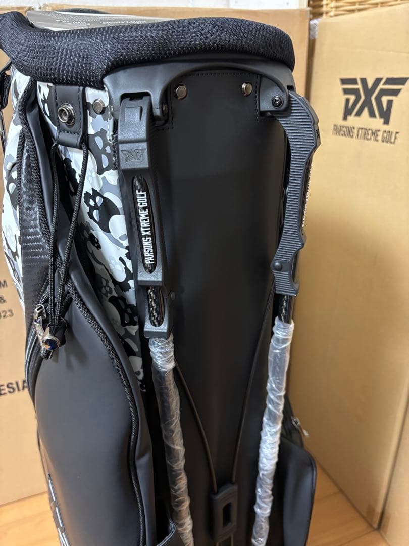 PXG ダークネス スカルカモ ハイブリッドスタンドバッグ 6分割 未使用展示品