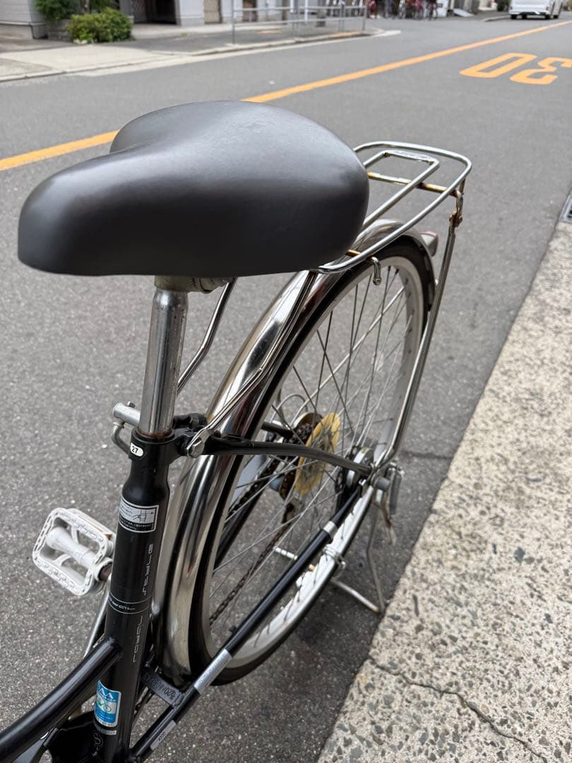 133 自転車 大阪市 美品 【引取り限定】 27インチ 変速付き