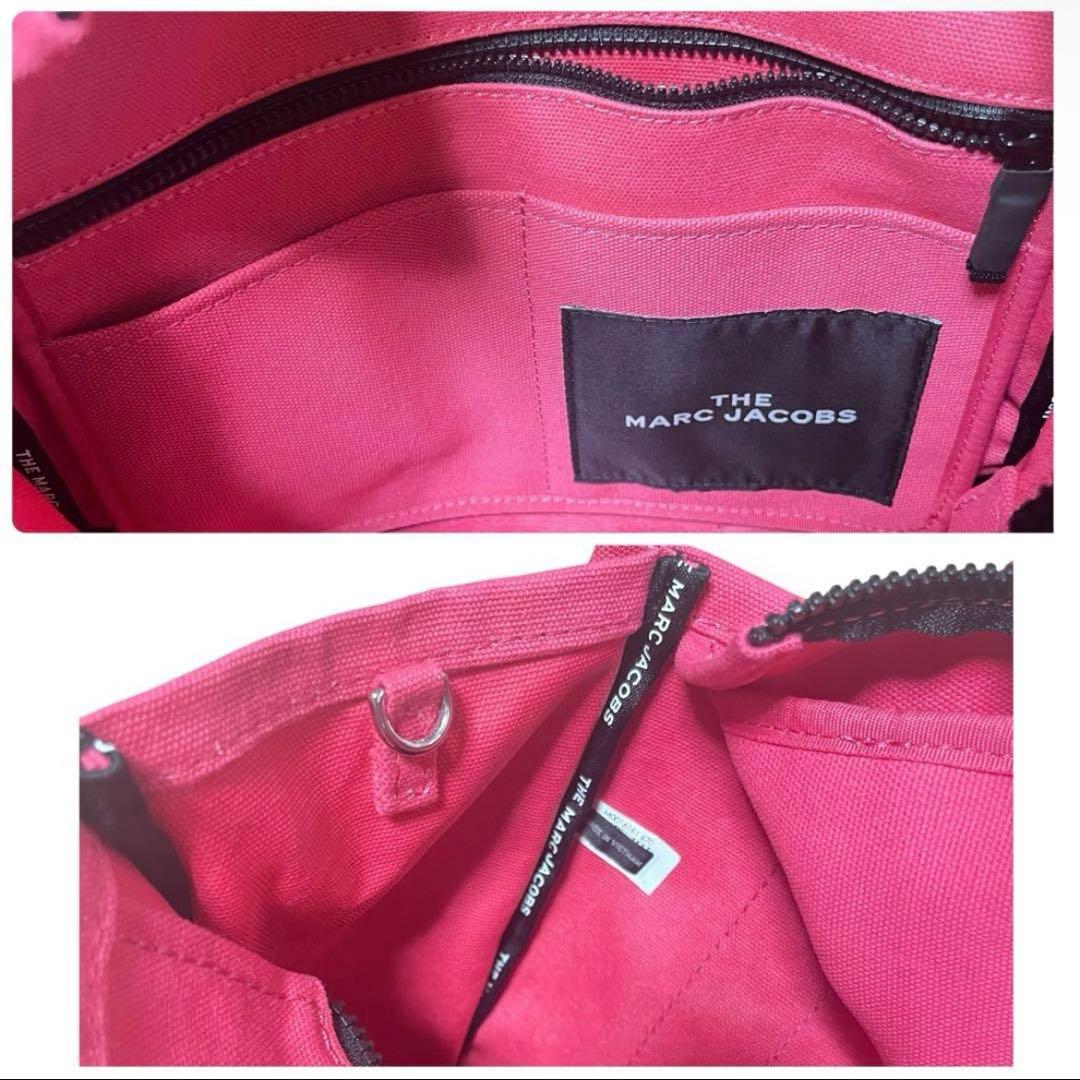 極美品✨希少カラー　マークジェイコブス　キャンバス　ピンク2way トートバッグ