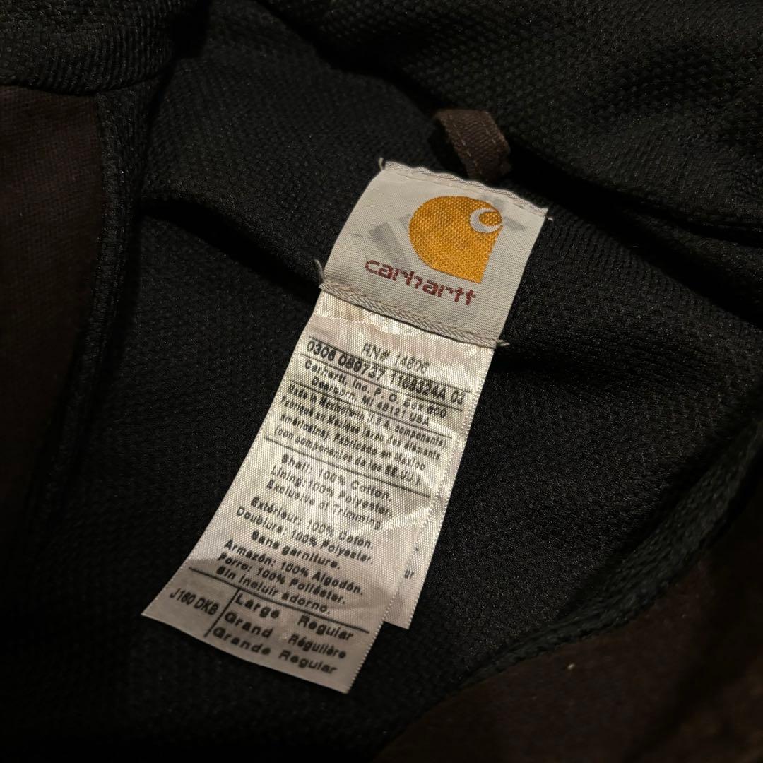 00s Carhartt アクティブジャケット 裏地サーマル J160 DKB