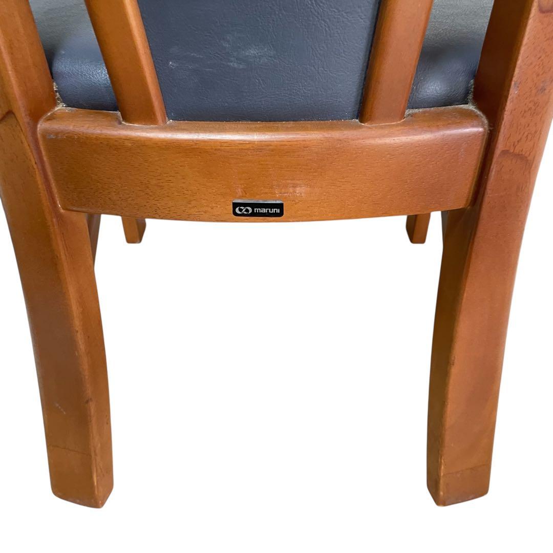 【人気】マルニ木工 maruni ダイニングチェア レザー 木製チェア 椅子　b