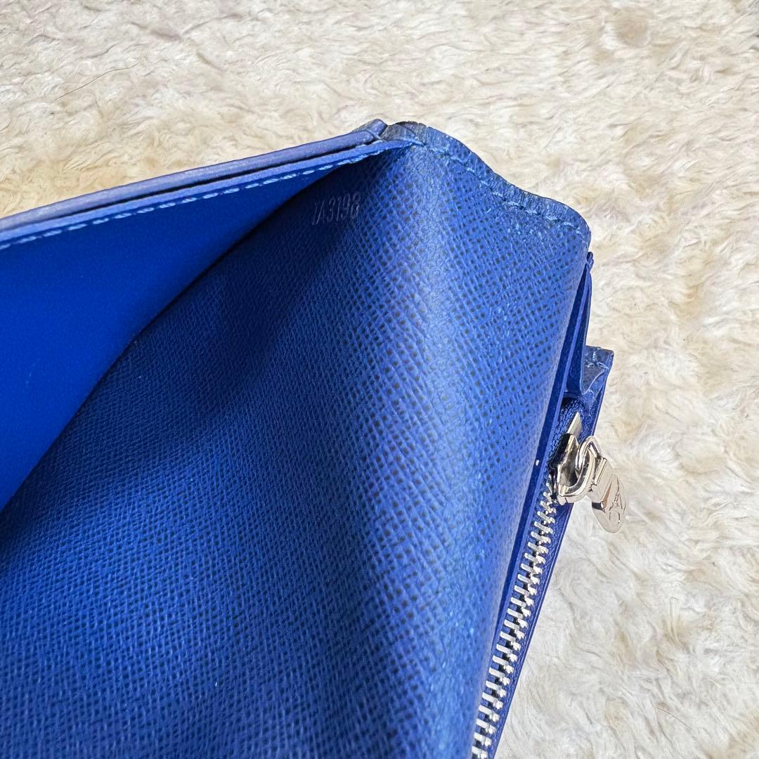 ルイヴィトン エピ 長財布 ブルー 箱付 美品 ユニセックス 軽量