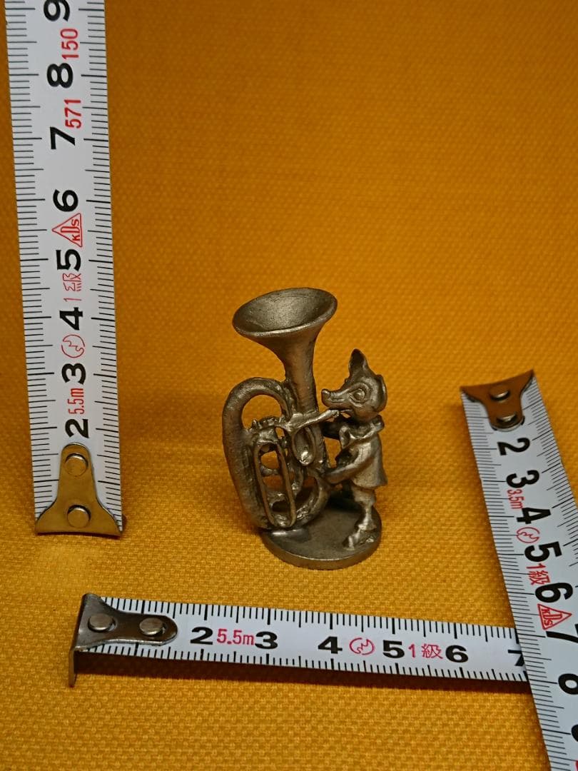 ネズミ　金属　彫像　オブジェ　置物　インテリア　工芸品　美術品　A3401
