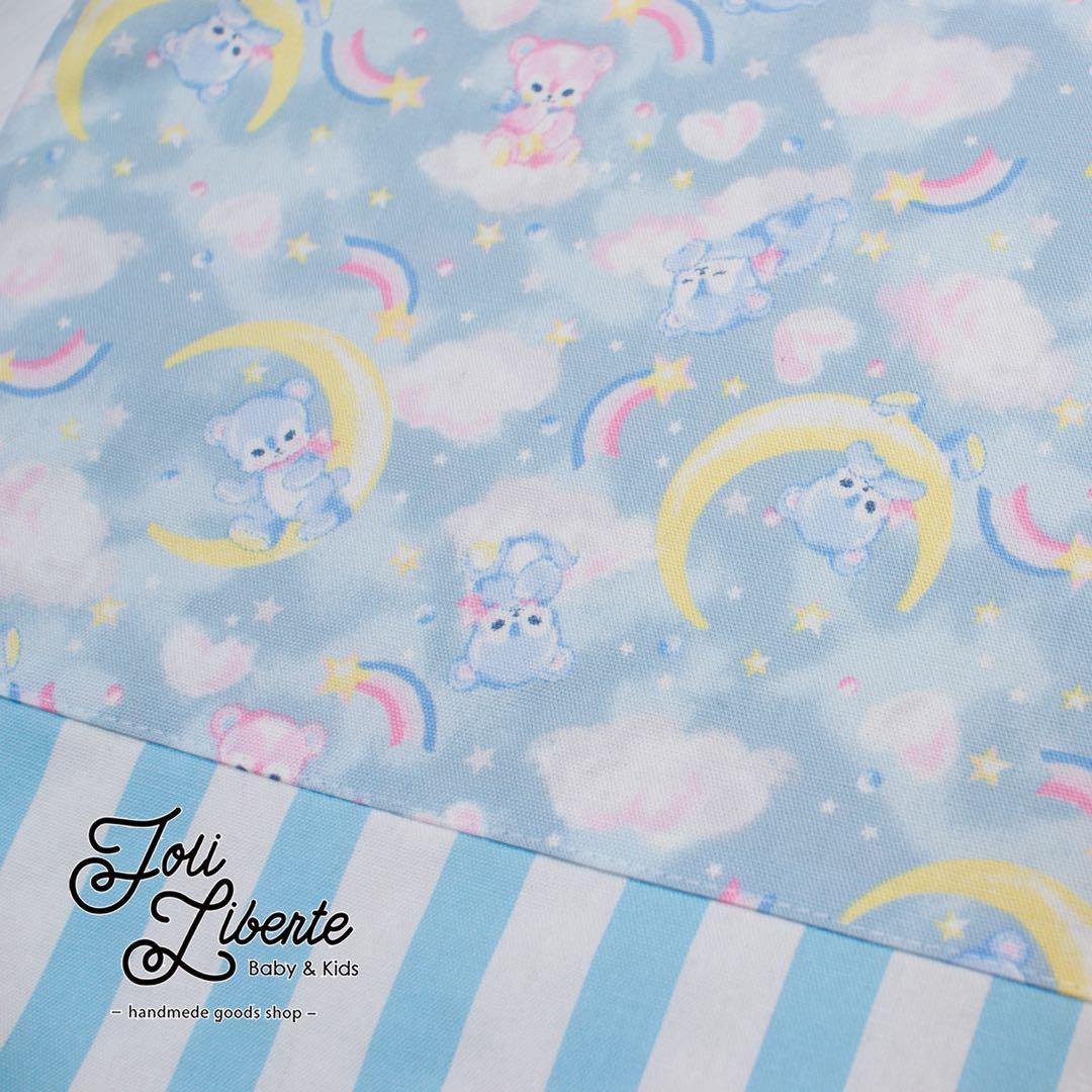 【ゆめかわベア×ブルー】レッスンバッグ・シューズバッグ・お着替え袋 3点セット