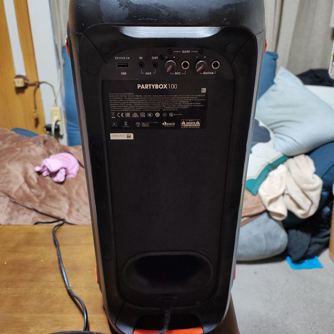 JBL PARTYBOX100 パーティーボックス100　マイク　ギター入力！