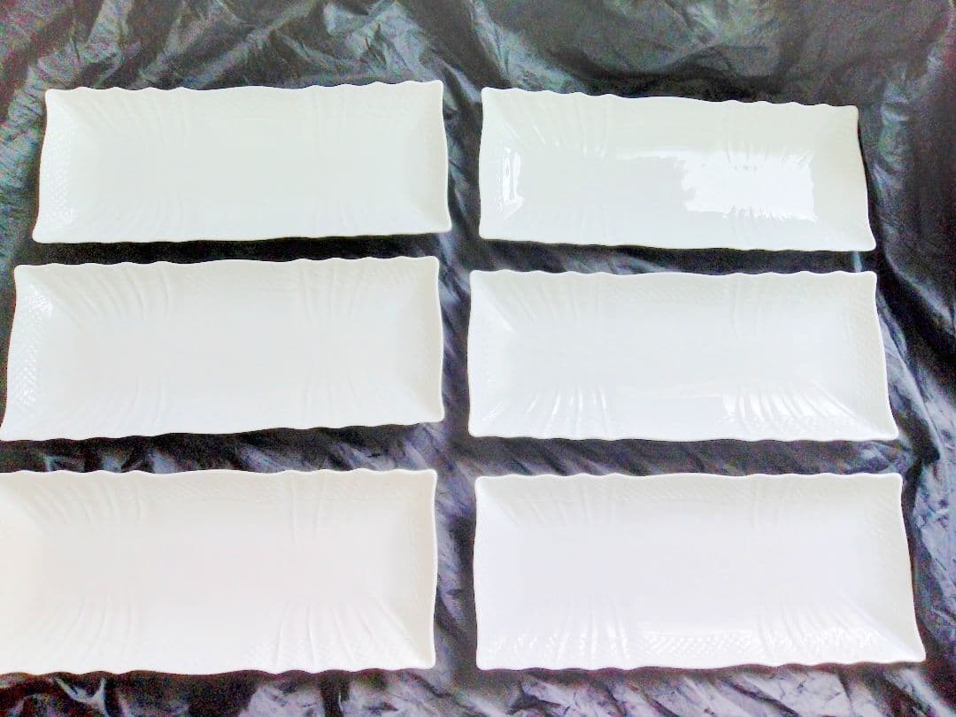 Richard Ginori バッキオホワイト 長方形皿 6枚セット