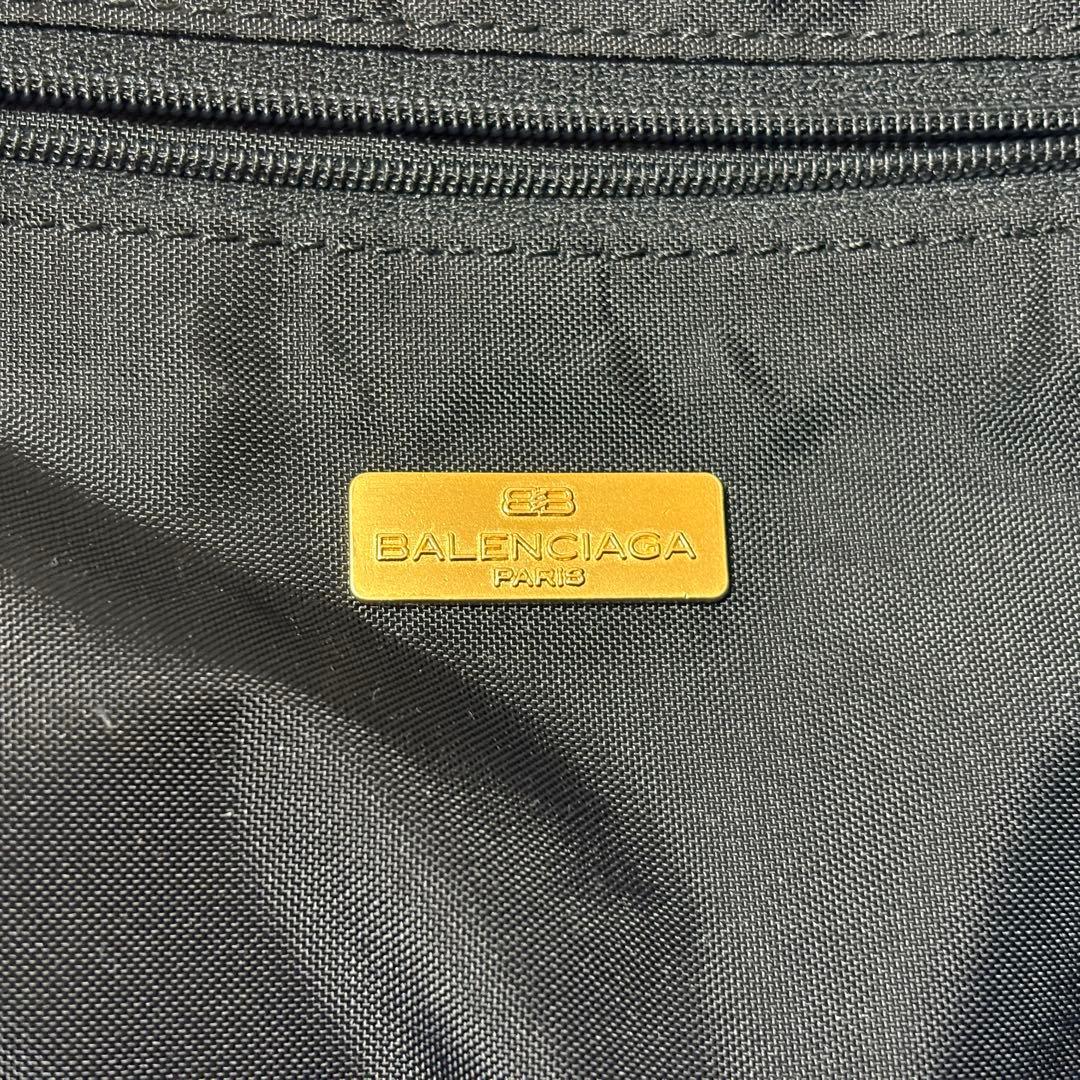 【美品】BALENCIAGA クロコダイル ボストンバッグ　ブラック