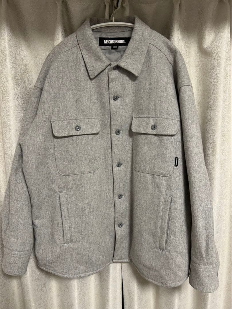NEIGHBORHOOD. グレー シャツジャケット S