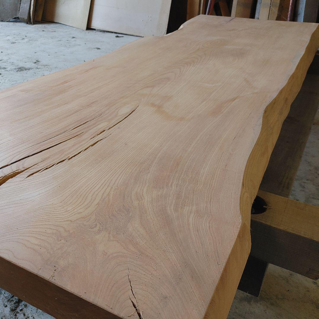 送料込み　一枚板　神代ケヤキ　無垢材　天板　テーブル　カウンター DIY番号37