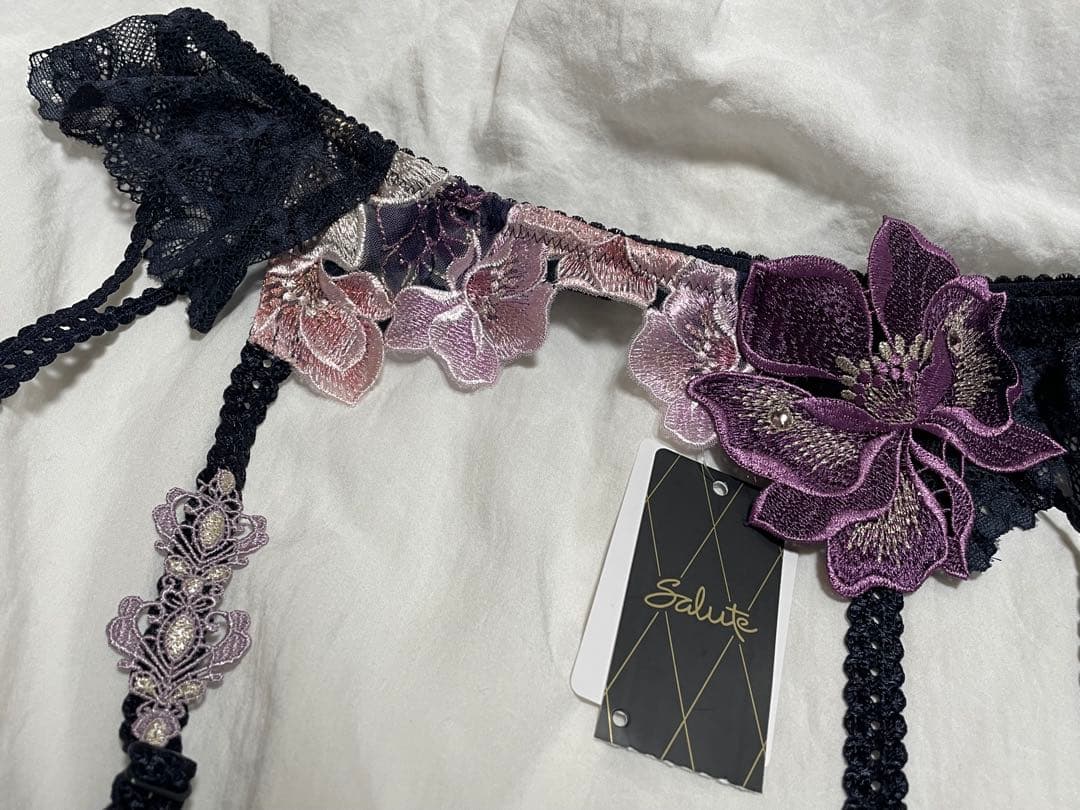 Salute 29g 店舗限定 サルート ガーターベルト ネイビー