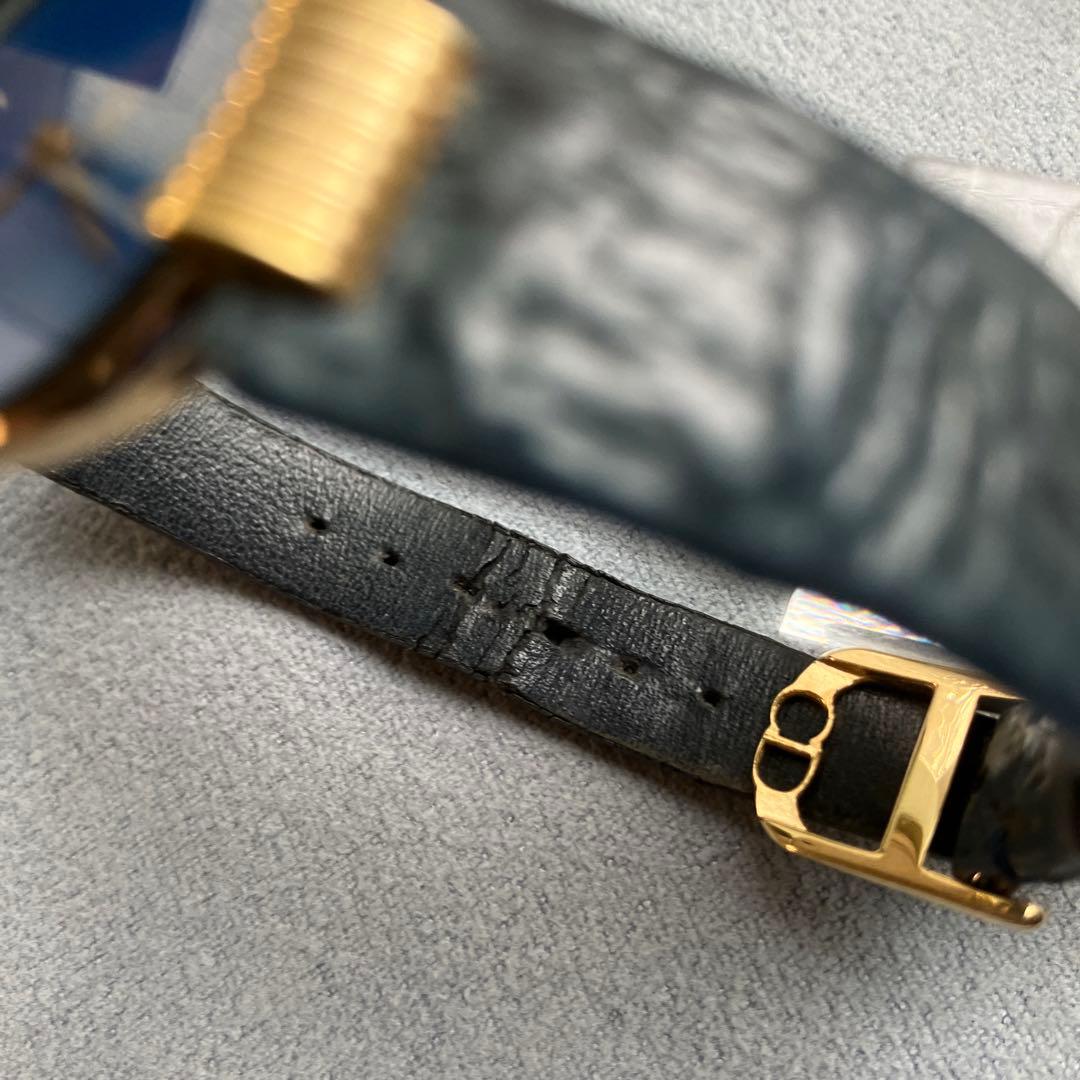 クリスチャンディオール　バギラ腕時計　レディース　希少　シェルフェイス　ブルー