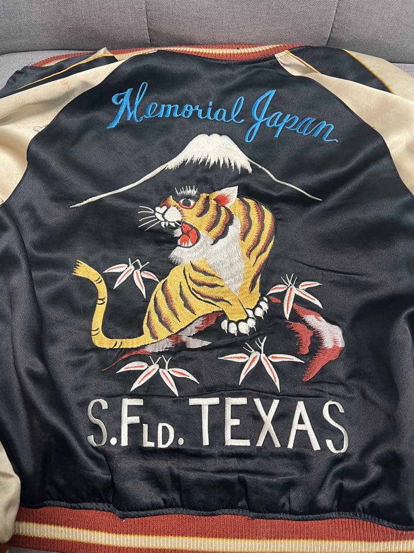 TAILOR 東洋　希少スカジャン 年代物　虎と富士山刺繍