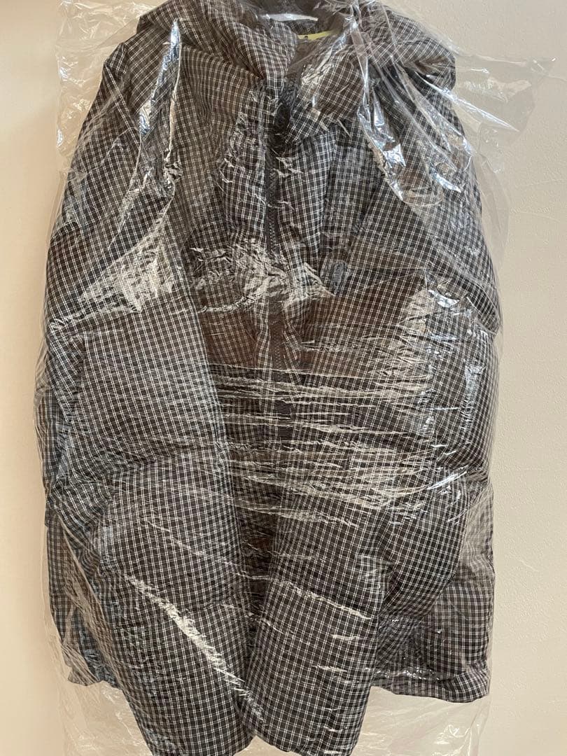 WCJ 猫耳　ダウンジャケット　チェック柄