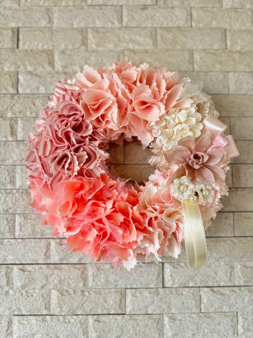 【香香様オーダー品】ハンドメイド　ファブリックリース　5点