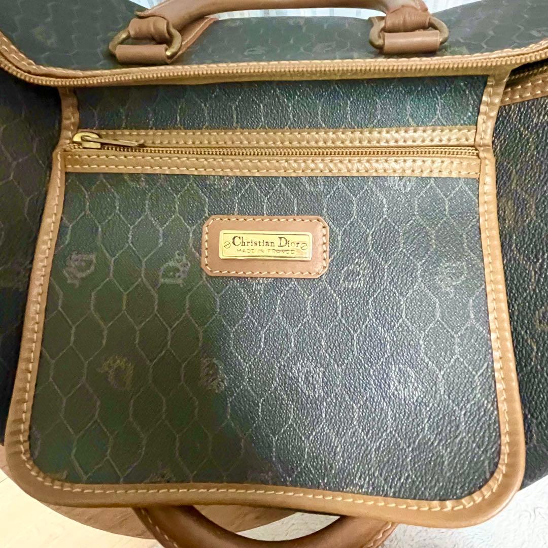 クリスチャンディオール Dior ボストンバッグ ハニカム トロッター 南京錠