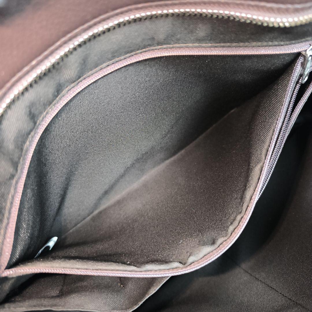 ✨美品✨ シップス スマート レザー トートバッグ シボ革 肩掛け A4可能 茶