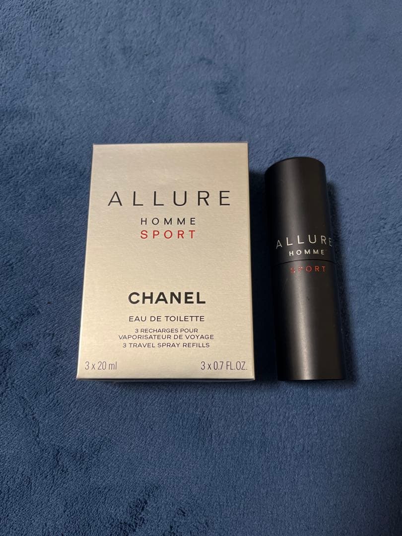 シャネルアリュールオムスポーツスプレイのリフィルのみ20mlx3 プラスで本体