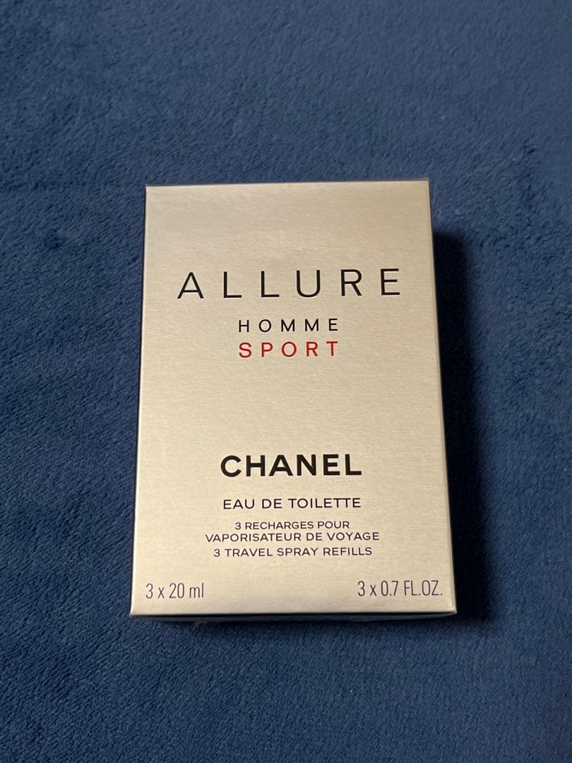 シャネルアリュールオムスポーツスプレイのリフィルのみ20mlx3 プラスで本体