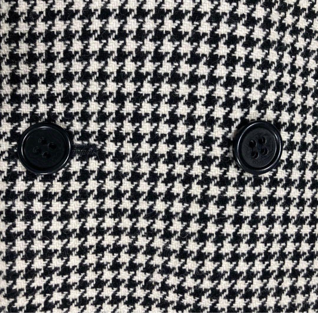 RED VARENTINO スタンドカラーコート　千鳥格子