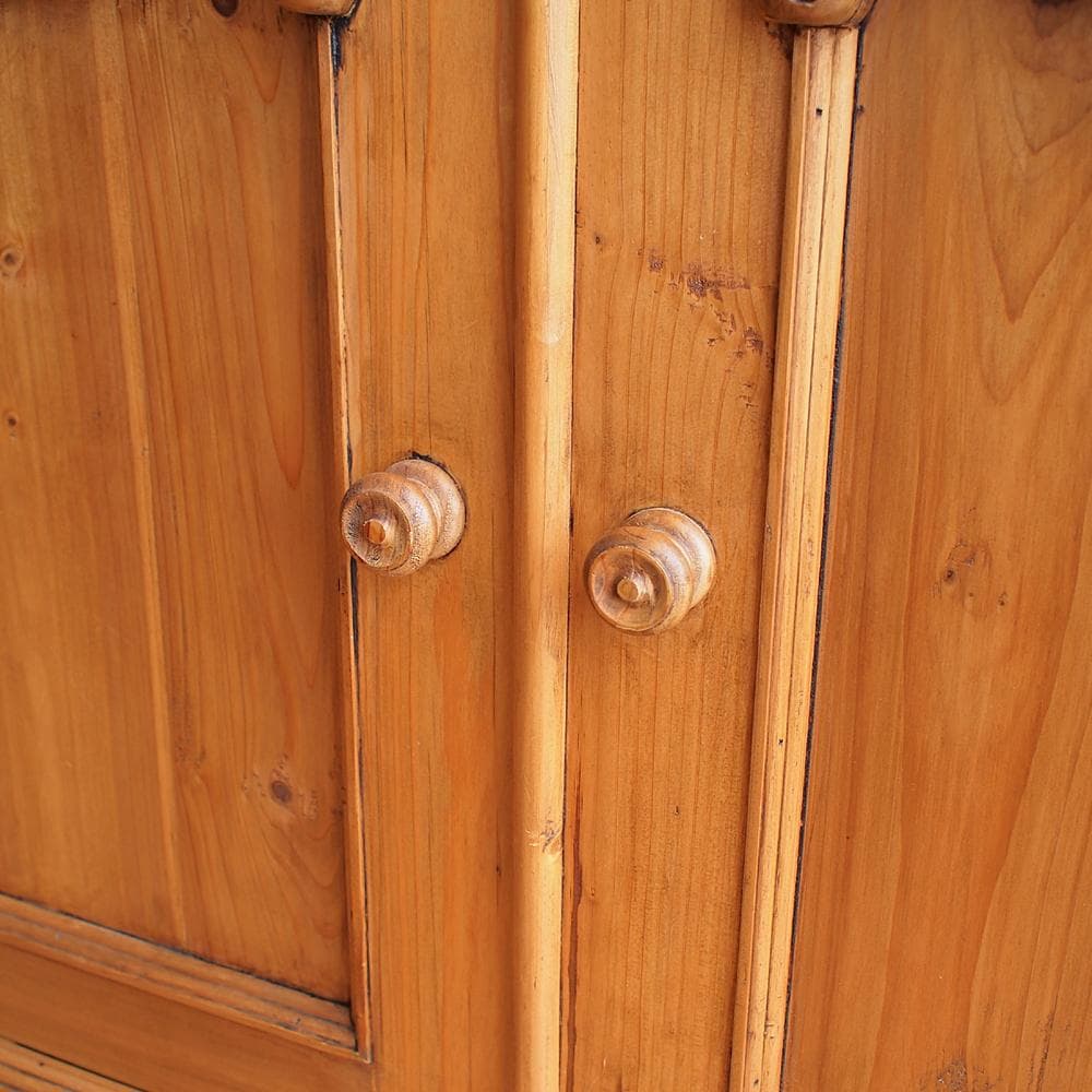 ビンテージ パイン材 カップボード 大型 キャビネット