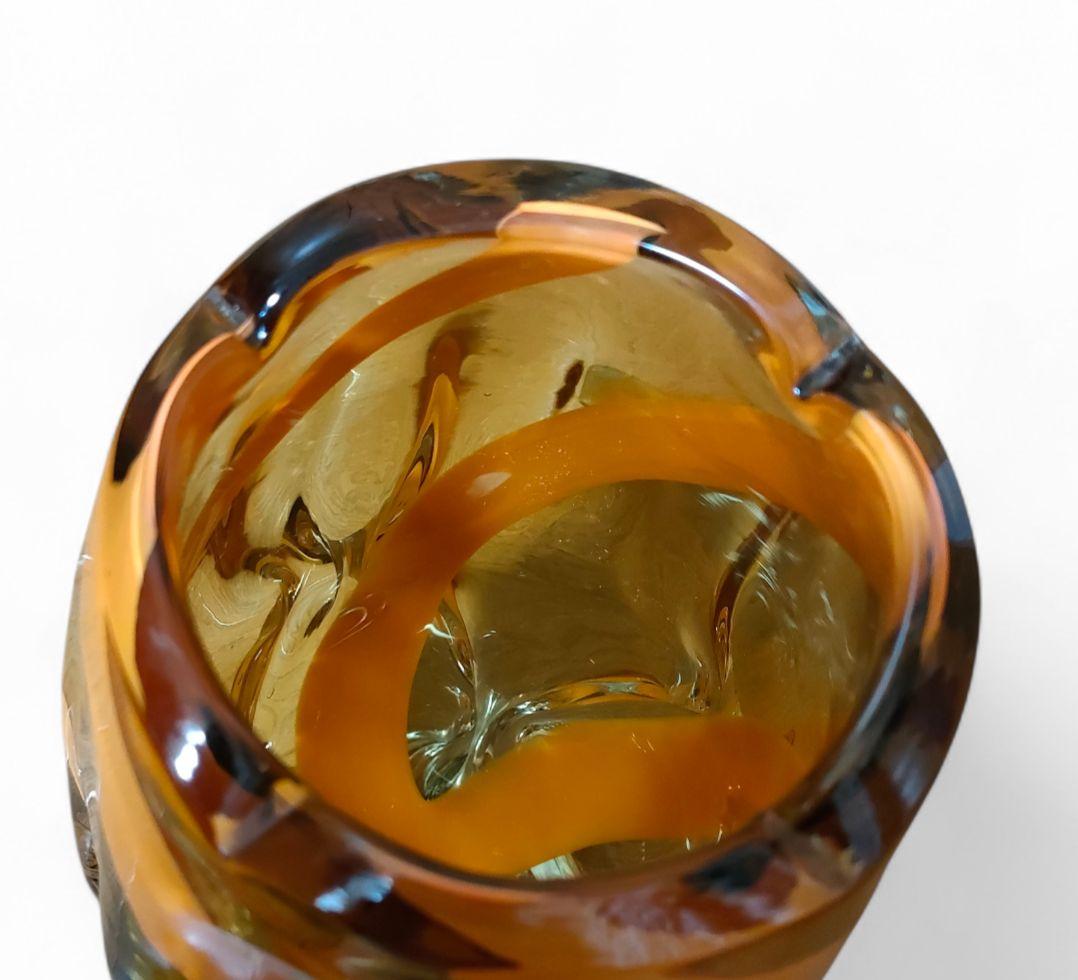 KAMEI GLASS フラワーベース 花瓶 南部硝子 1970年代 昭和レトロ