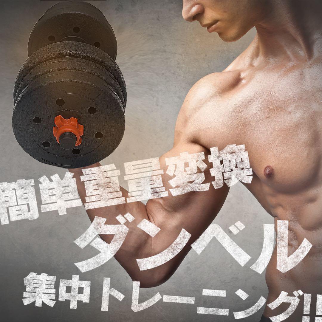合計50kg／バーベルにもなるダンベル 可変式プレート｜25kg×2個セットA1