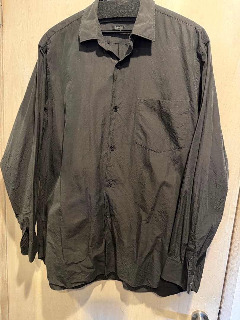 本店限定 COMOLI コモリシャツ ブラック サイズ2 旧型