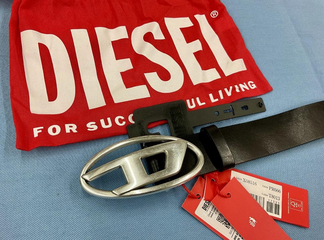 DIESEL　B-1DR　X08516　90　ベルト　ユニセックス　保存袋付き