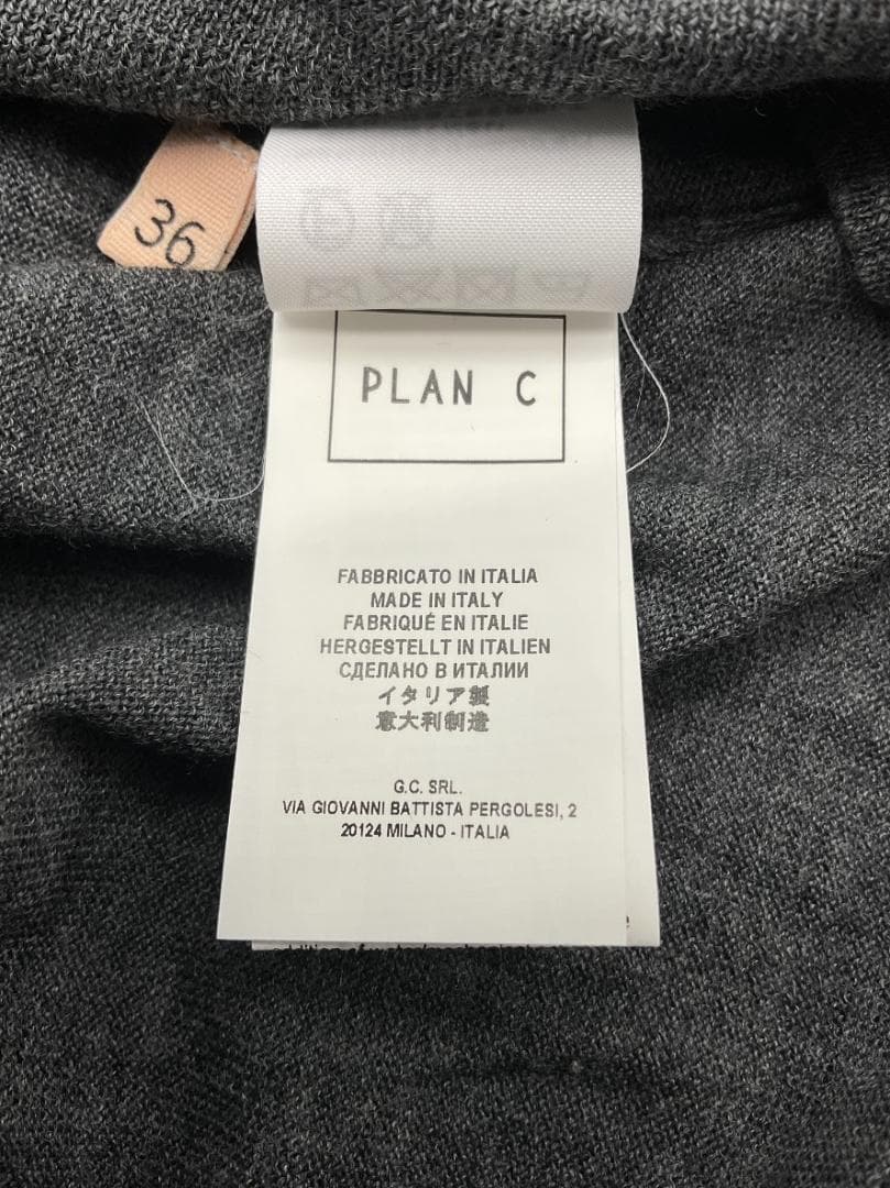 【新品】Plan C ロングスリーブインターシャニット 36