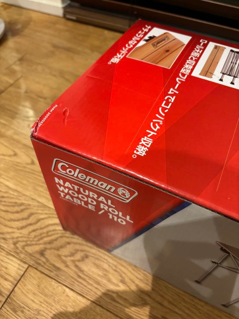 【新品未使用】Coleman ナチュラルウッドロールテーブル 110