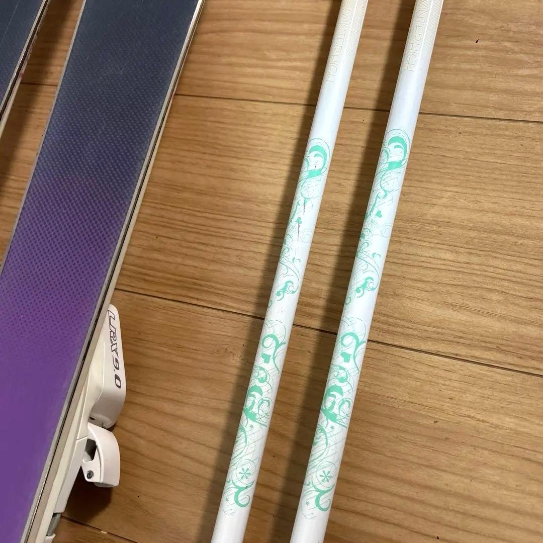 HEAD レディース スキー板 142 ストック107 セット