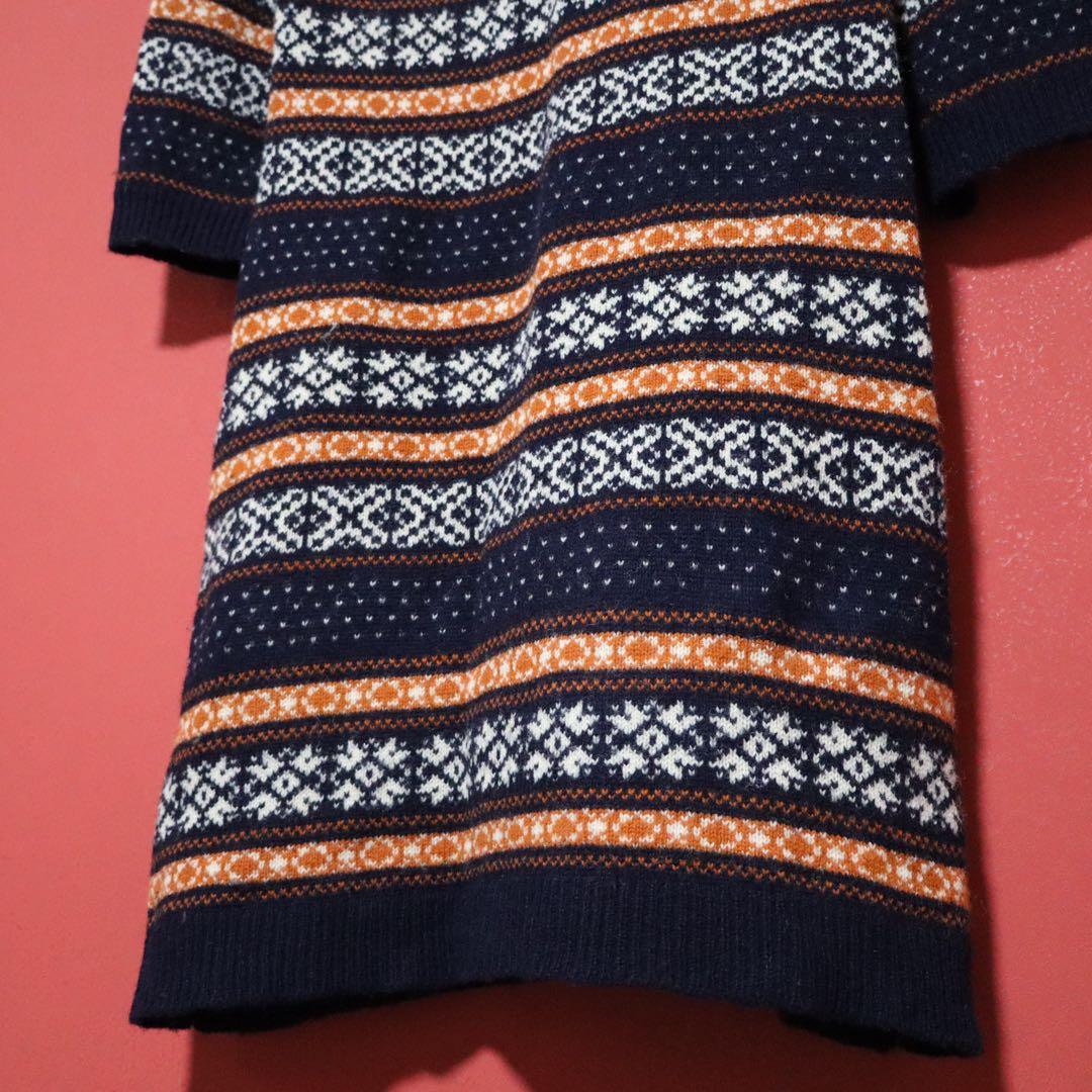 コムデギャルソン ジュンヤワタナベ 11AW ノルディック柄 ニット ワンピース