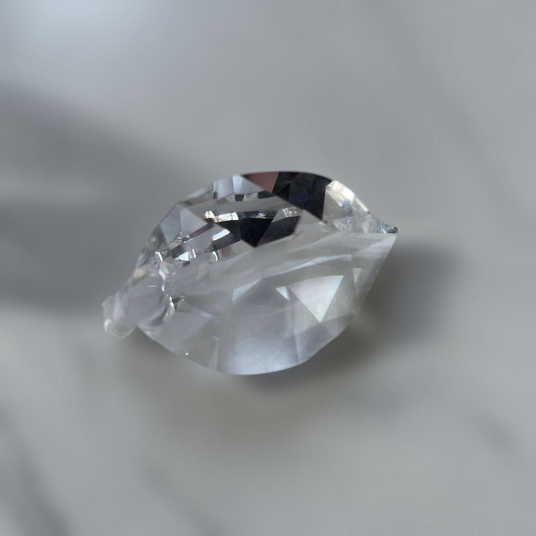 SWAROVSKI ブロッサミングローズ・バタフライと葉　置物　2点セット