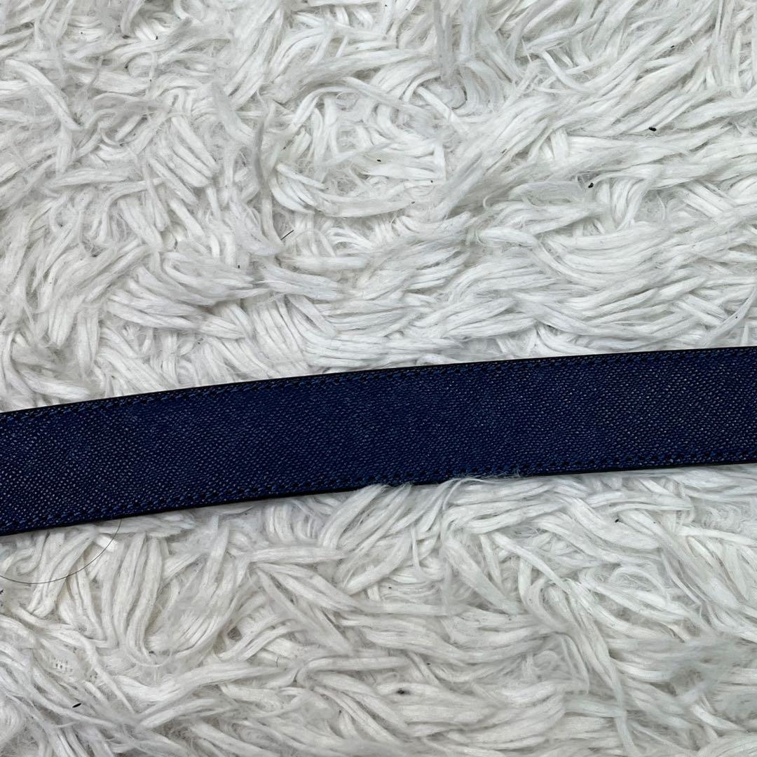 美品✨ヴィヴィアンウエストウッド　オーブロゴ　ベルト　レザー　ネイビー