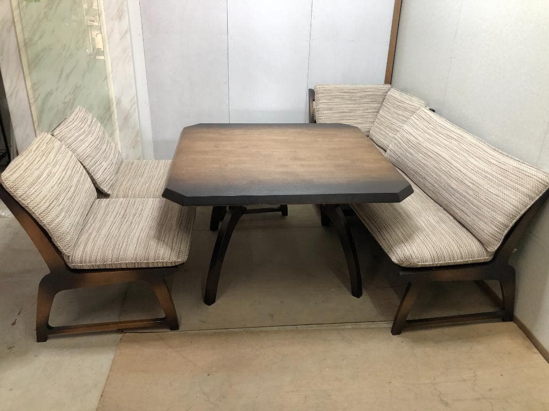 ナフコ　ホノカ　リビングダイニング　6点セット　ブラウン　250325-1