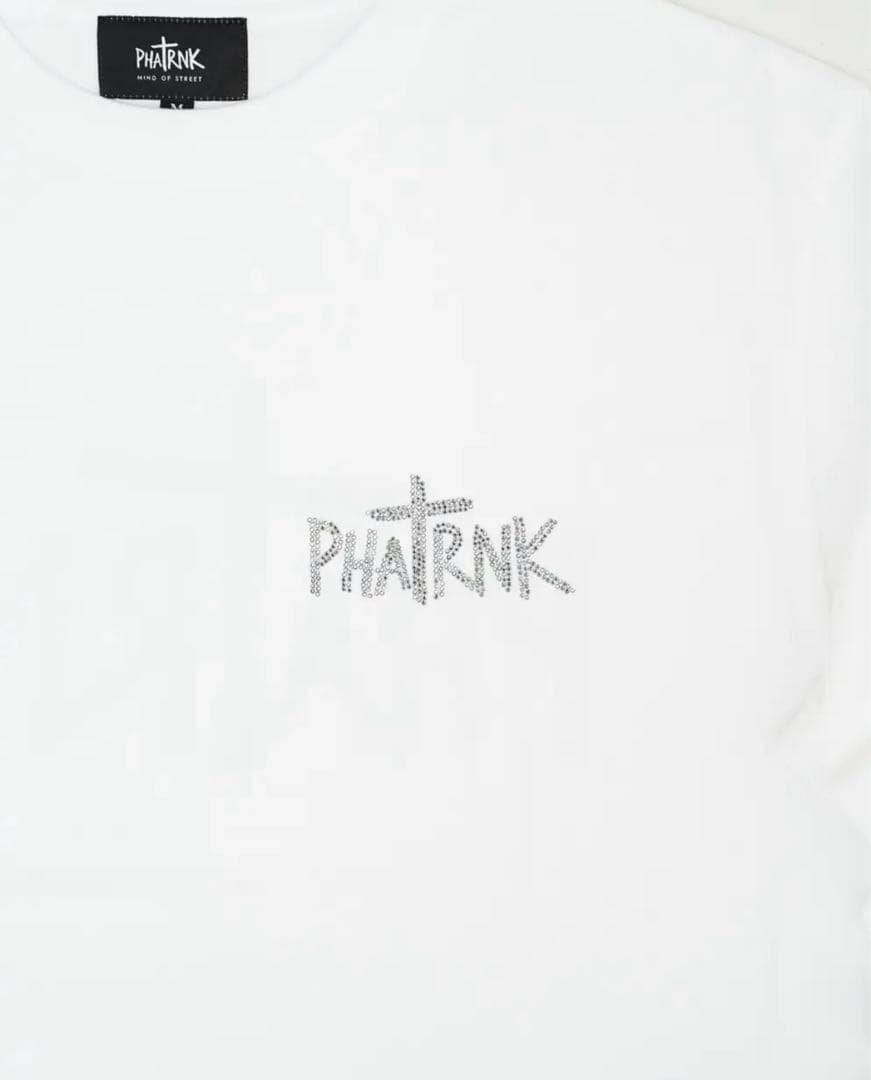 ファットランク　PHATRNK 81024希少　基礎スタッズ　ロンT 白　X L