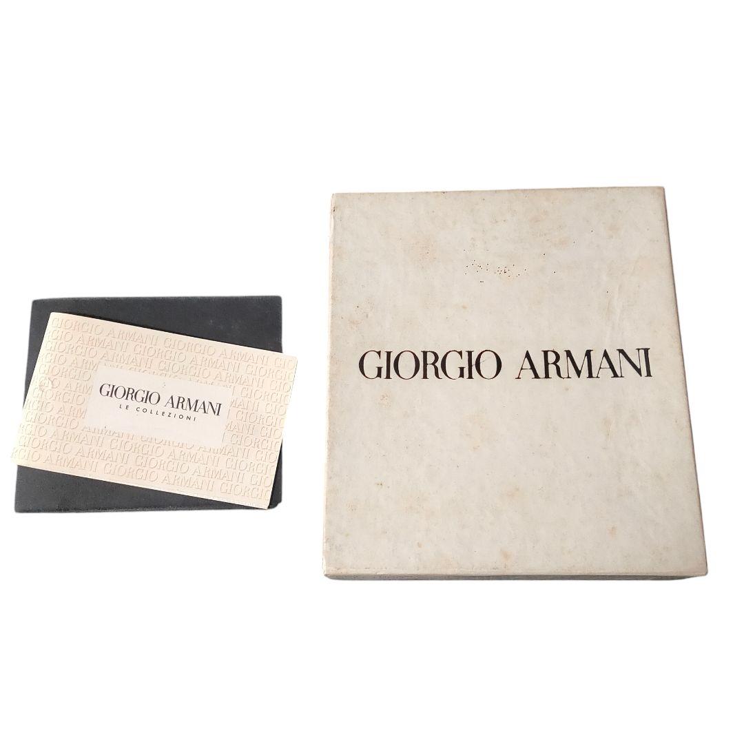 Giorgio Armani アルマーニ マネークリップ レザー 黒 箱付き