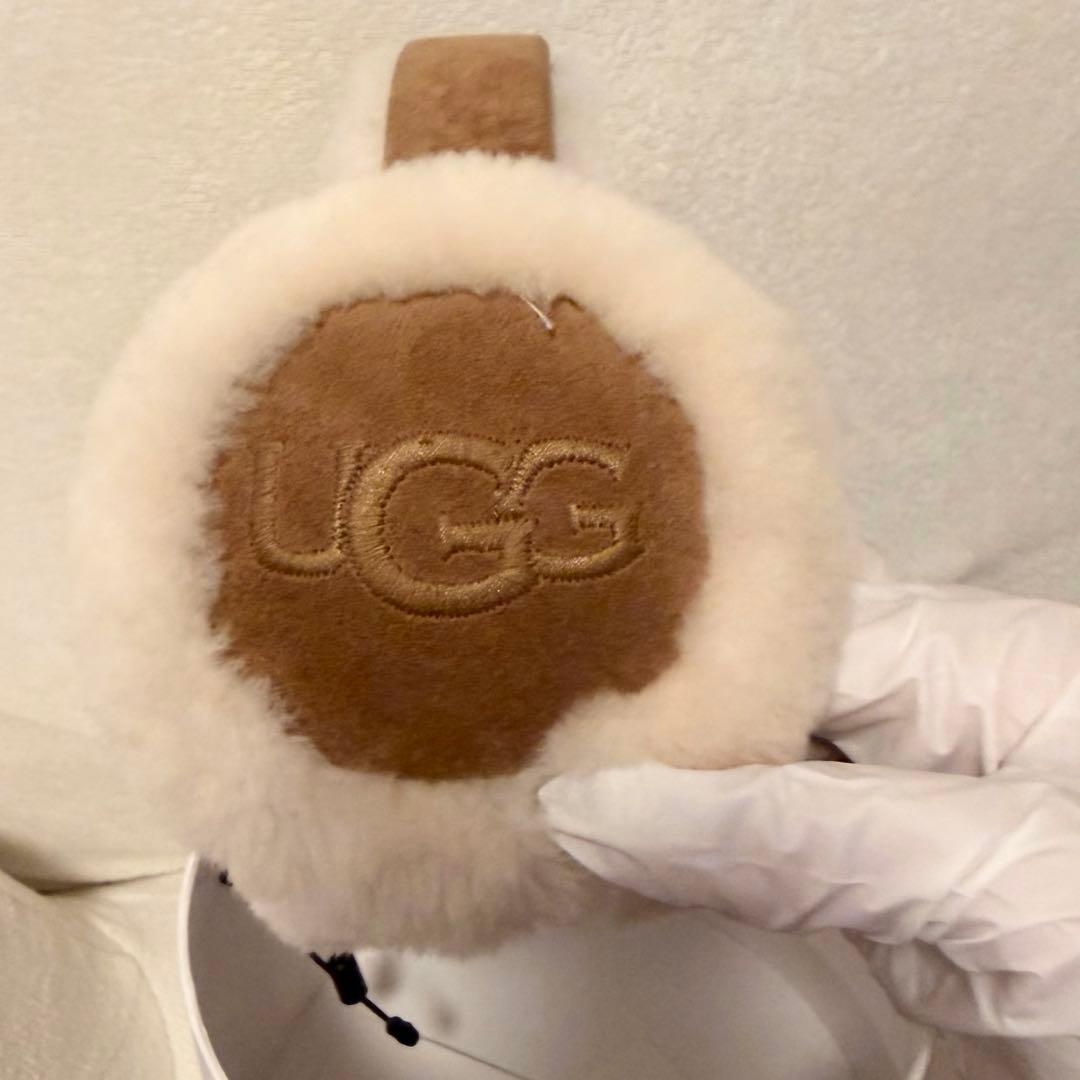 UGG ベージュ フェイクファー 耳あて