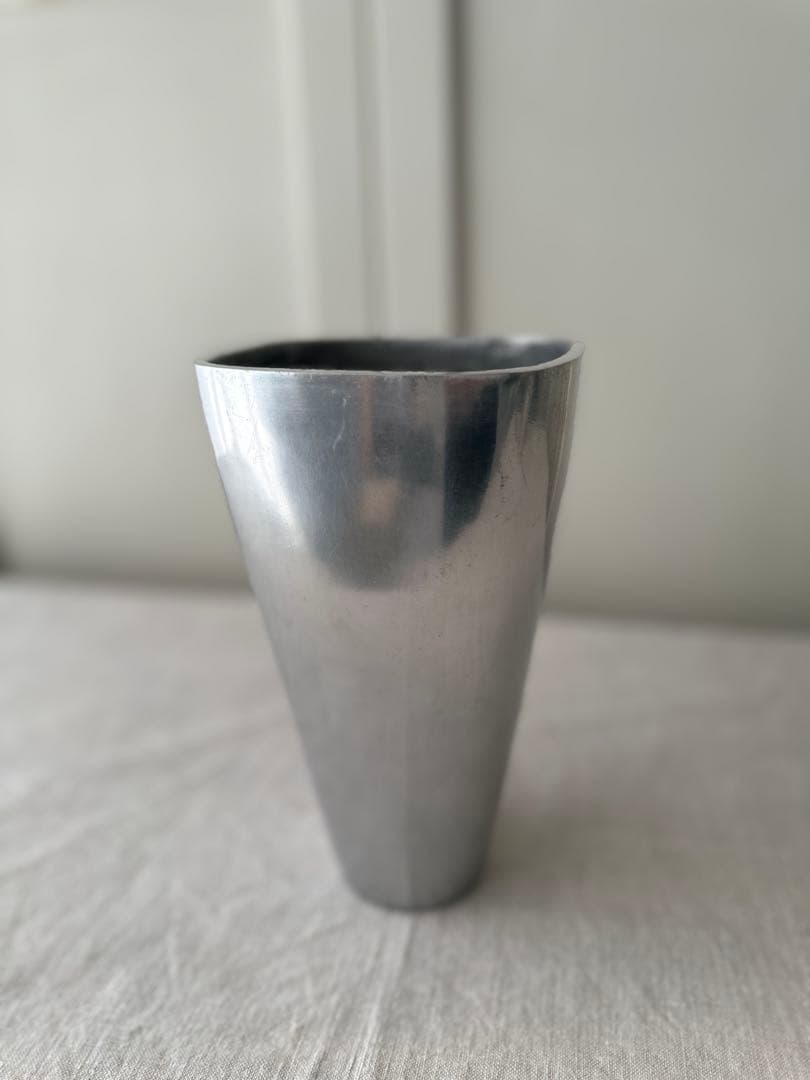 vintage l フラワーベース 錫 エタン ヴィンテージ M