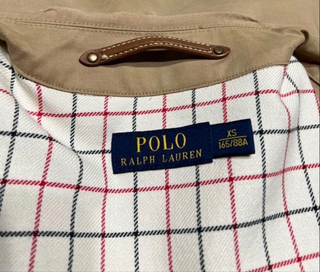 POLO RALPH LAUREN XS ゴム引きステンカラーコート ラルフ