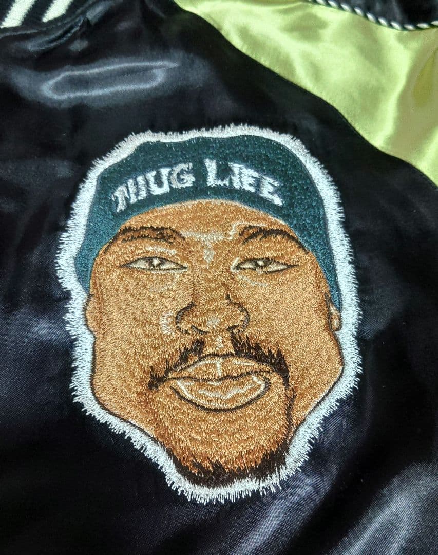 reserved note 2pac bigge レアスカジャン　xl
